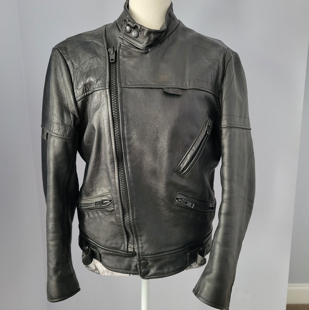 Belstaff Heavy Duty Leather Motorcycle Jacket - Vintage